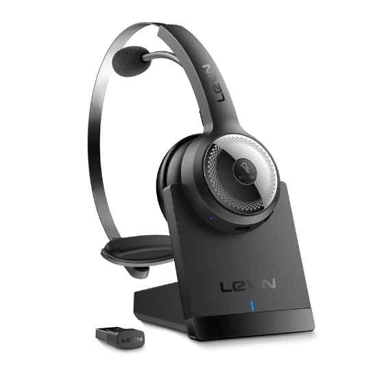 LEVN Wireless Headset with Mic for Work