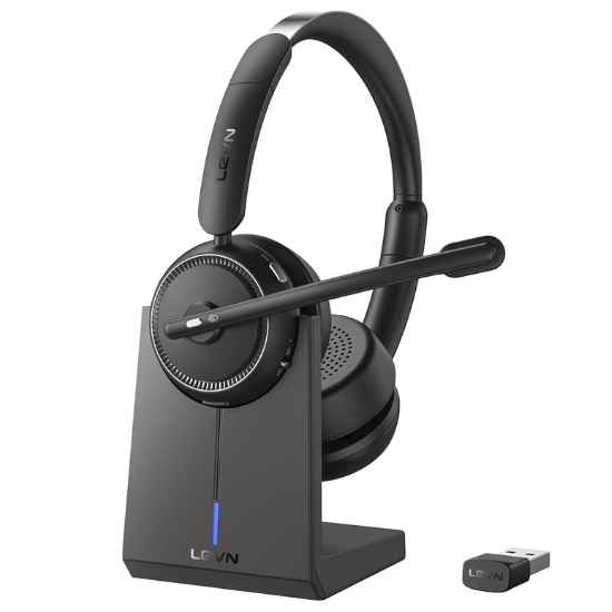 Wireless Headset with Mic for Work